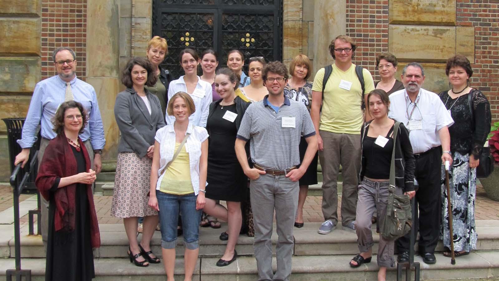 Faculty and 2011 MSSI participants on the steps of Ohio State's Faculty Club