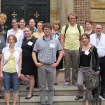 Faculty and 2011 MSSI participants on the steps of Ohio State's Faculty Club